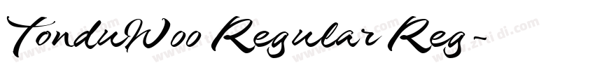 TonduW00 Regular Reg字体转换